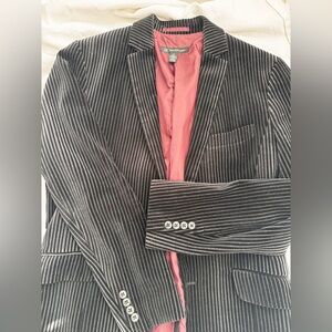 INC International Concepts Black and White Striped Blazer